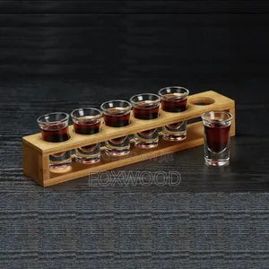 Bamboo Shot Glass Holder With 6slots Now Available