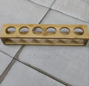 Bamboo Shot Glass Holder With 6slots Now Available