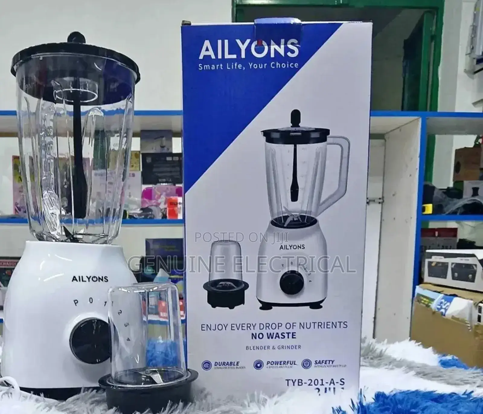 Ailyons 2in1 Blender With Grinder Machine.Blender