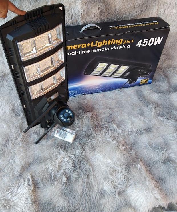 CCTV Camera 4g for Home Farm Use Solar Street Light 450w;