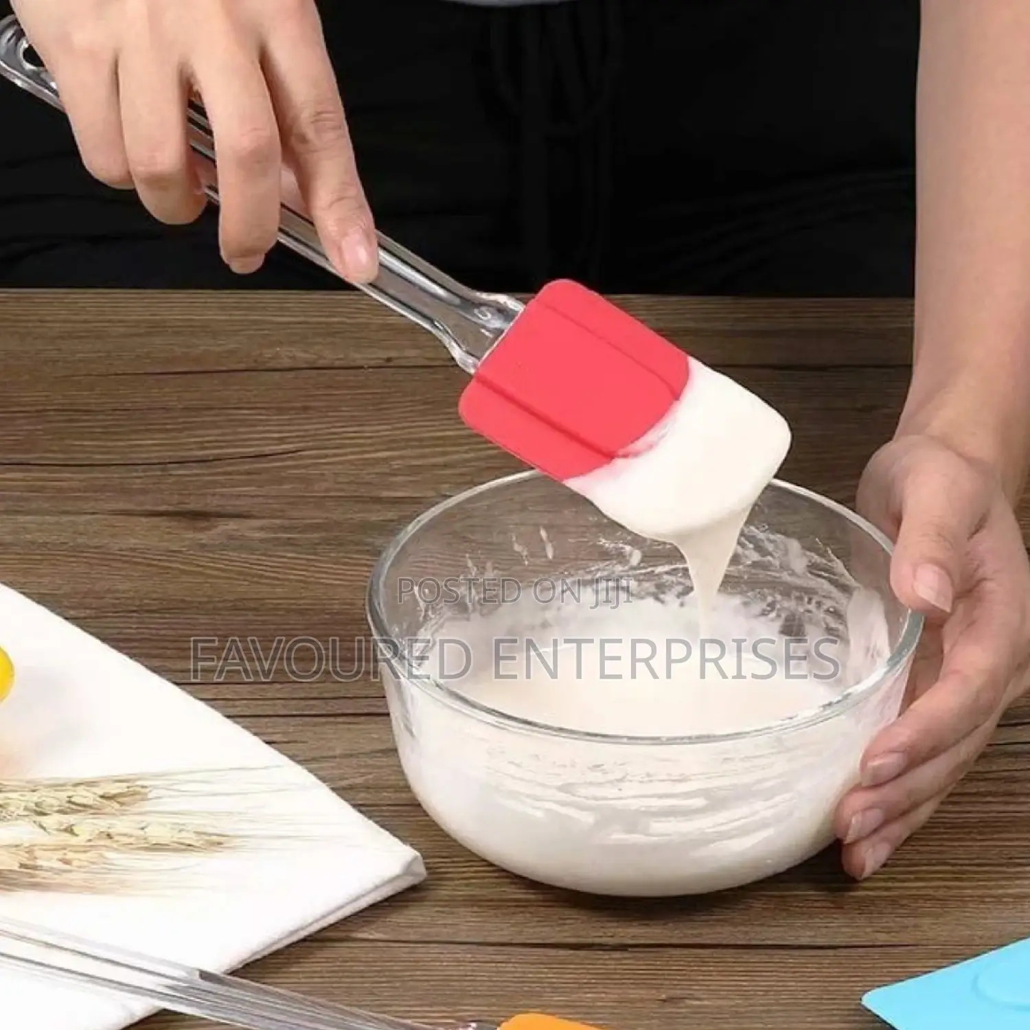 Silicone Spatula Brush Red