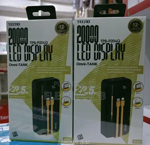 Tecno Omni-Tank Powerbank 
20000mah 22.5w Brand New Sealed