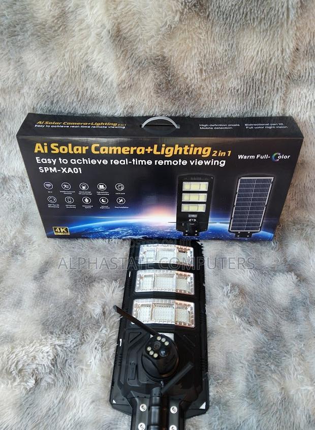 Solar Street Light With 4g Camera 4mp Solar Monintoring Lamp - main view