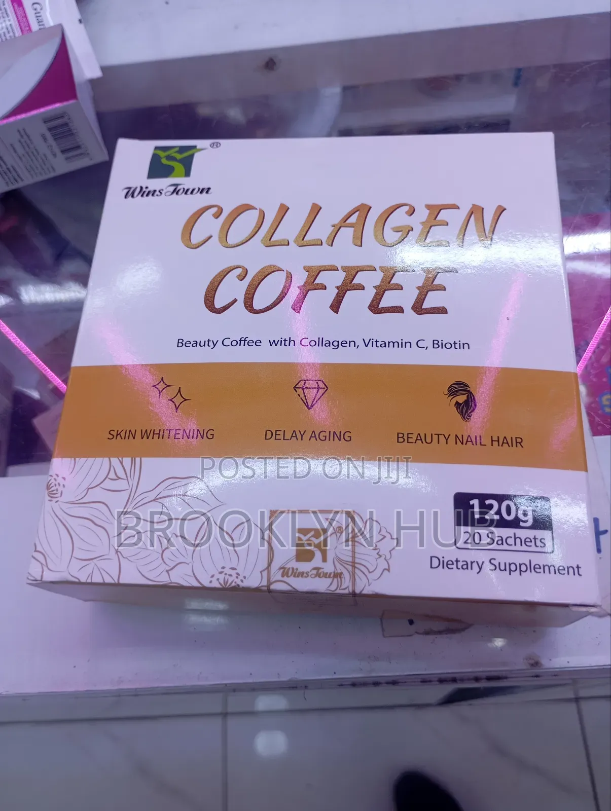 Collagen Coffee, Diet Supplement With Vitamin C and Biotin