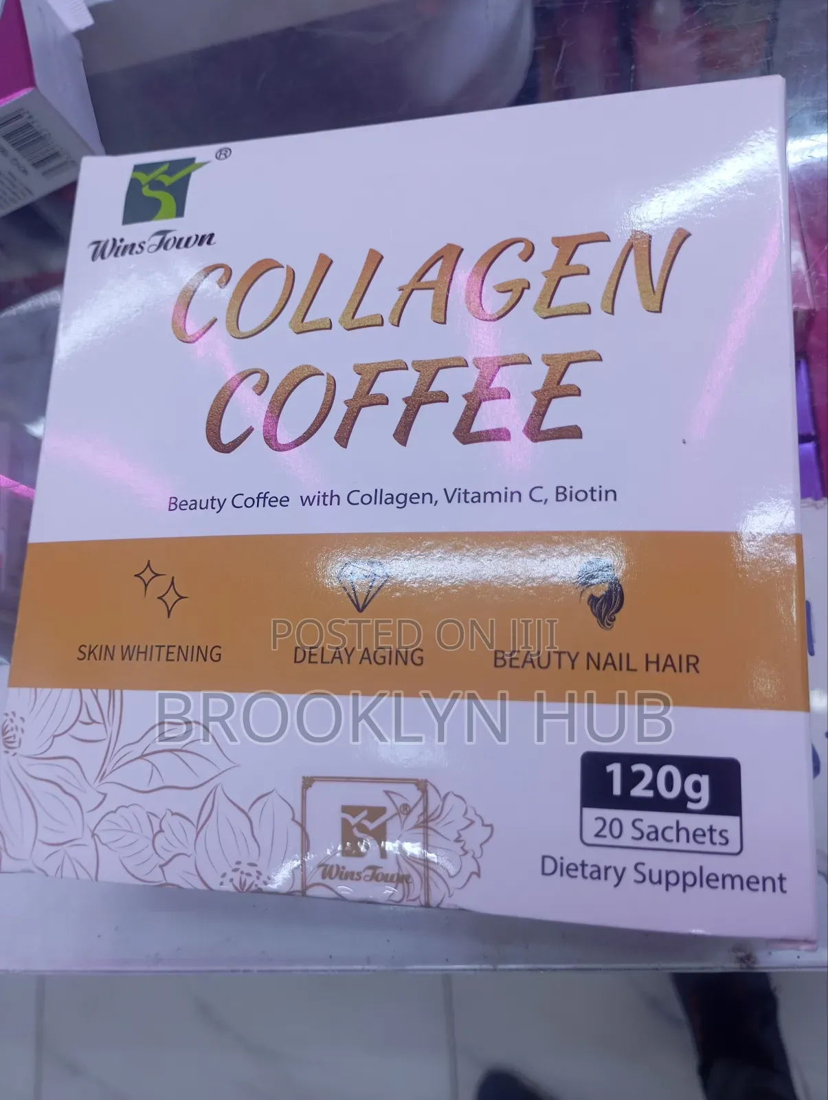 Collagen Coffee, Diet Supplement With Vitamin C and Biotin