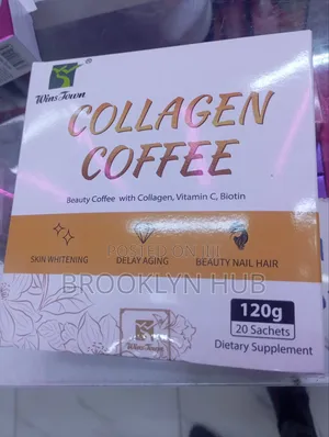 Collagen Coffee, Diet Supplement With Vitamin C and Biotin