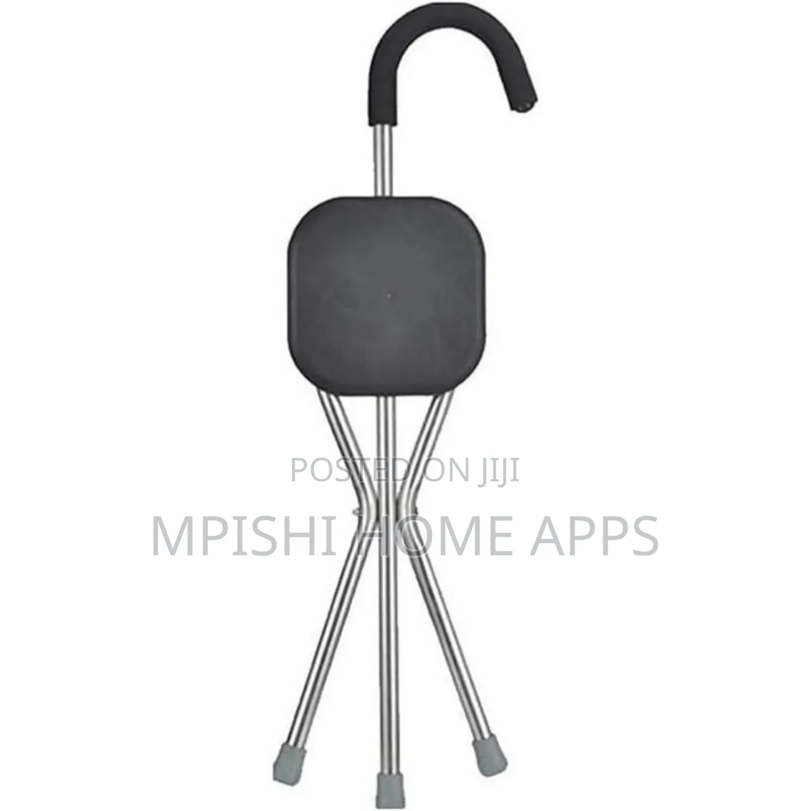 2 in 1 Folding Elderly Walking Stick Cane With Stool