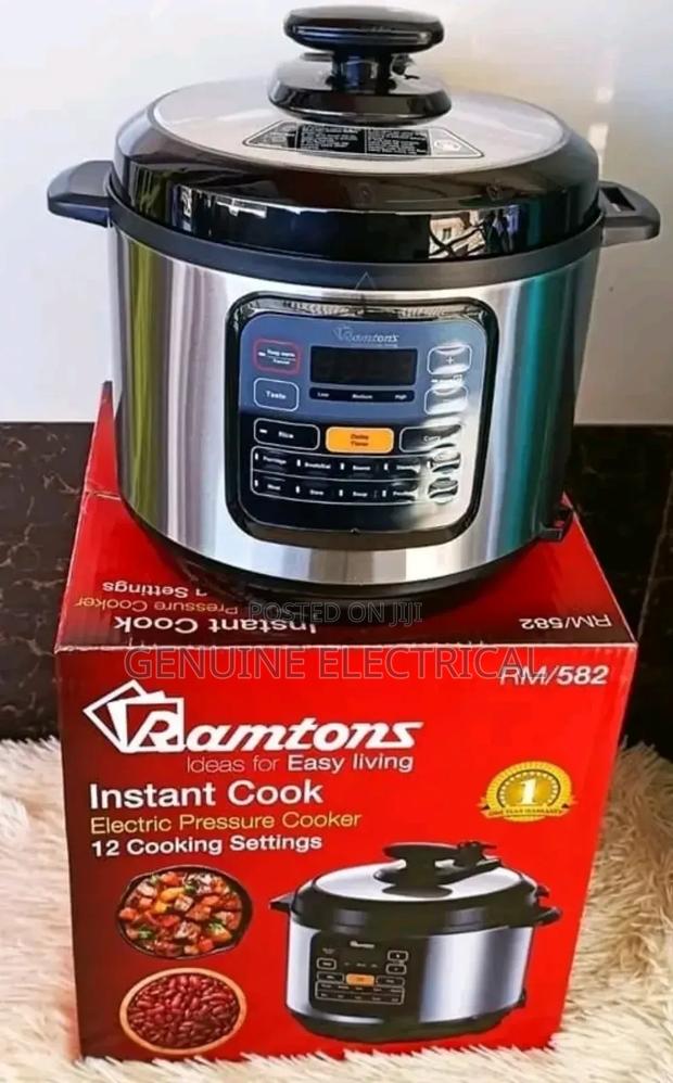 Pressure Cooker (Electric) 6l Ramtons, 12 Cooking Settings