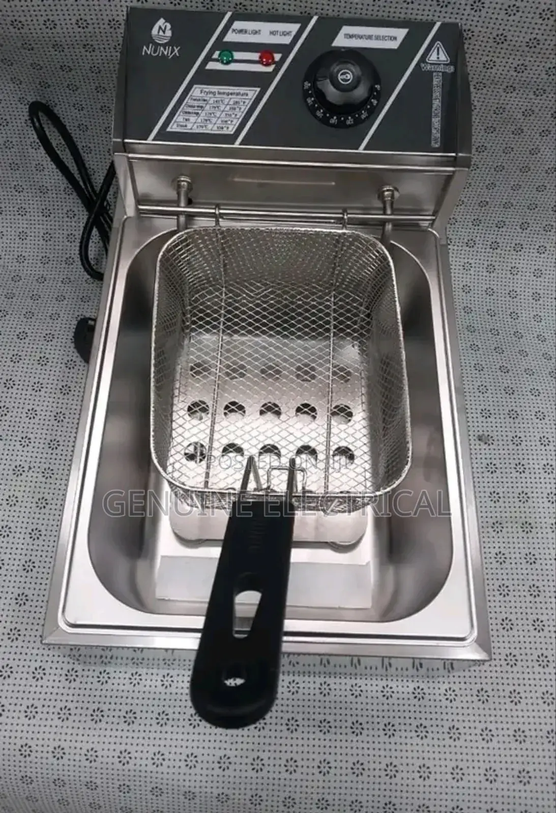Deep Flyer Nunix Single Deep Fryer Machine - 6l-2500w