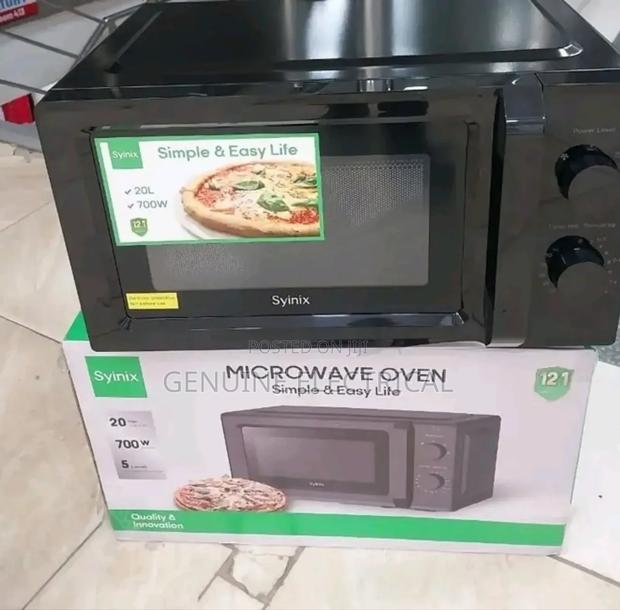 Microwave 20l Synix Manual With Mechanical Dial Controls