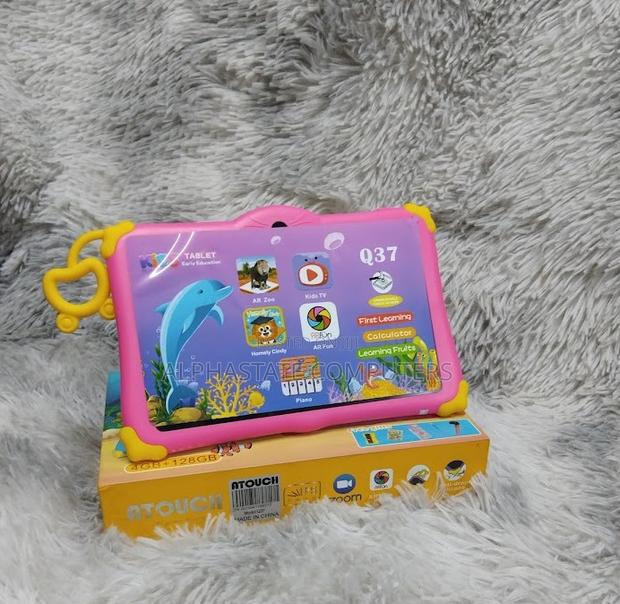 Kids Atouch Kids Tablet Q37 Plus Free Gifts Tablet Pink