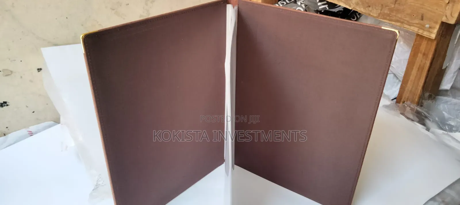 A4 Hotel/Restaurant Menu Folders