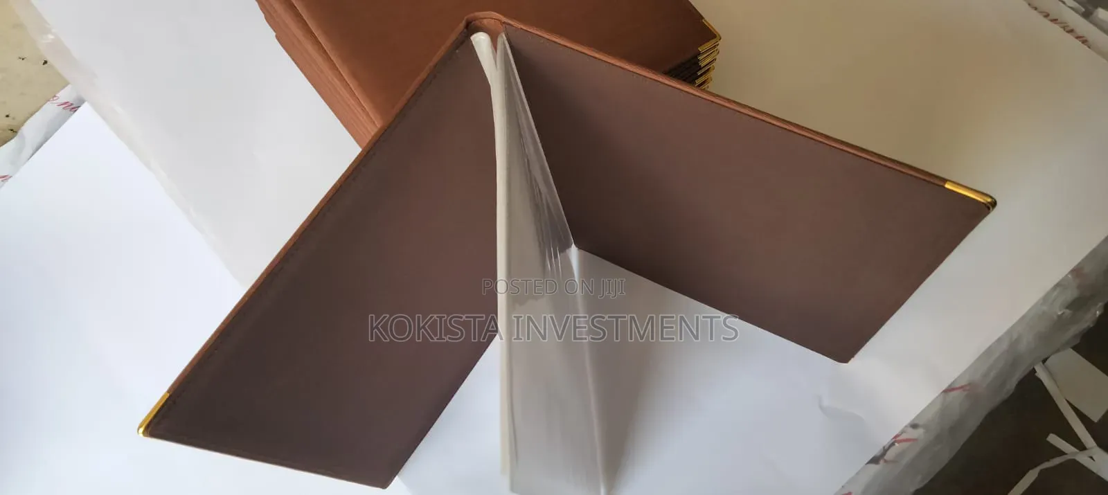 A4 Hotel/Restaurant Menu Folders