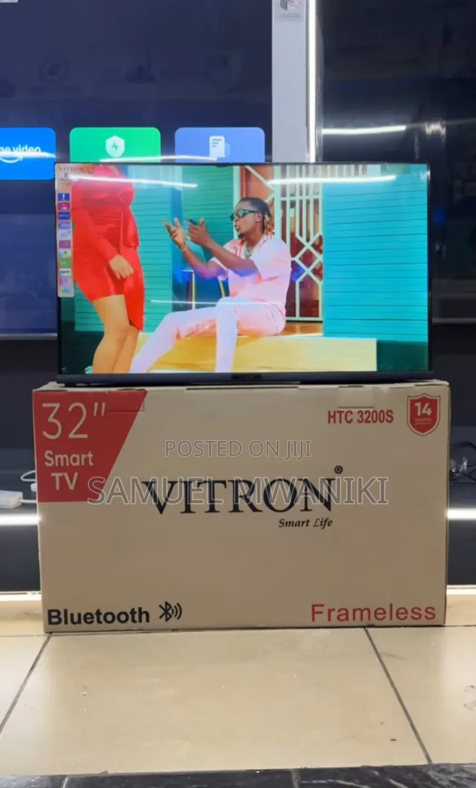 Vitron 32" Smart Android Frameless Tv With Google App Store