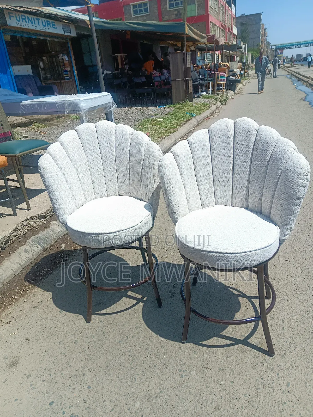 Manicure Flower Seats, Cream White 