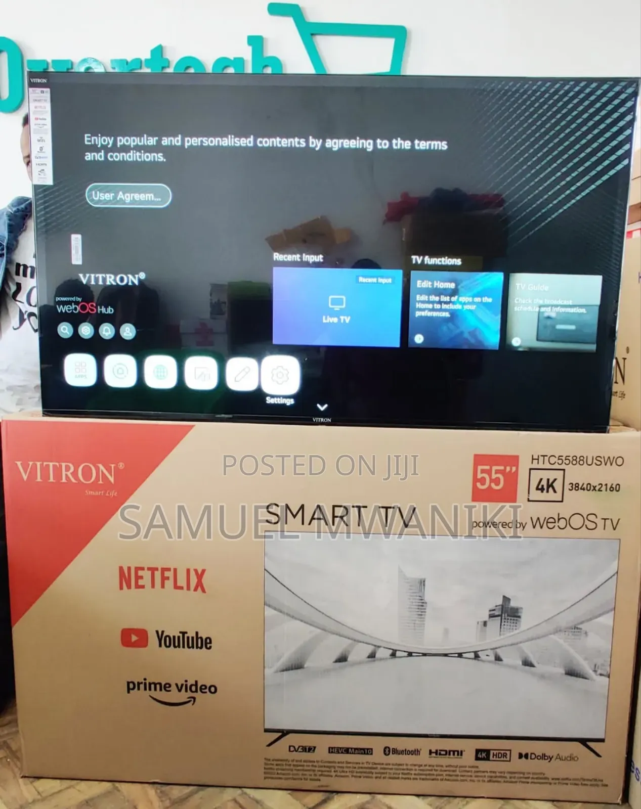 Vitron 55" Uhd Web-Os Smart Tv With Magic Remote Control