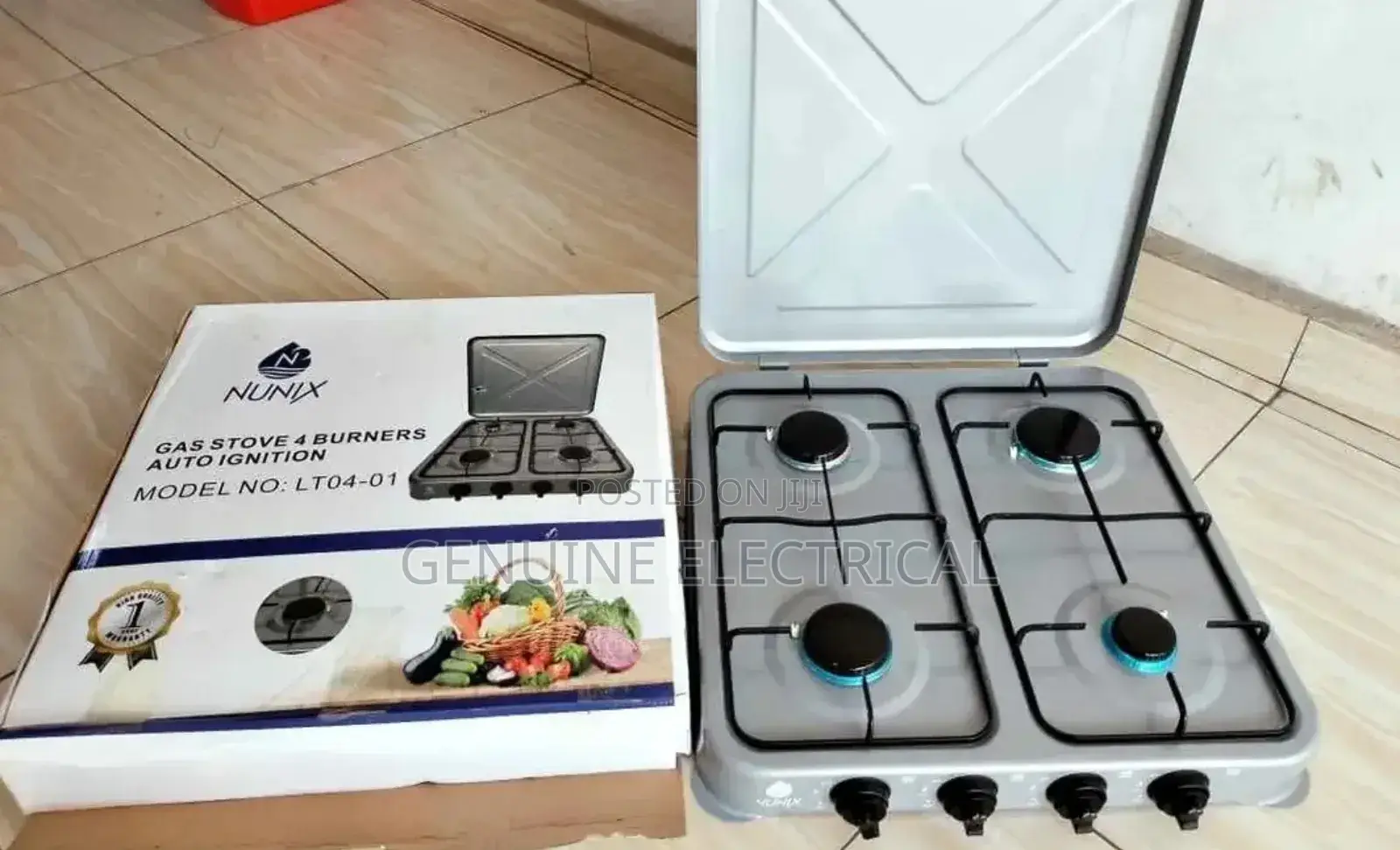 Nunix 4 Burner Full Gas Table Top Cooker