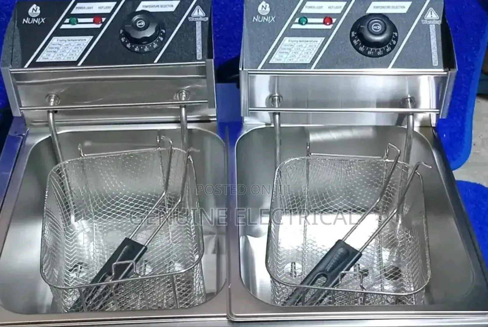 Nunix (Df-6d) 6l + 6l Double Deep Electric Deep Fryer