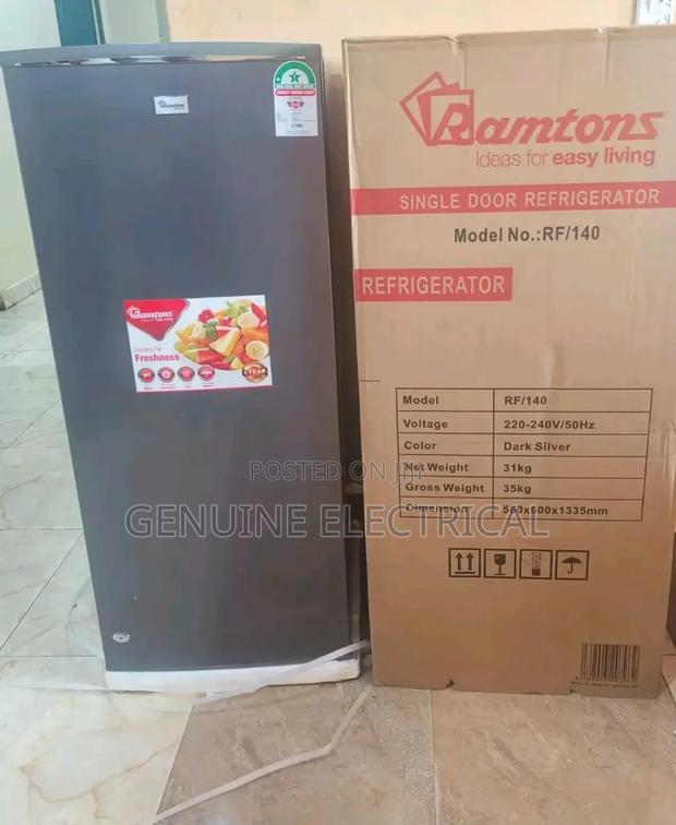 Ramtons Rf/140-Single Door 180lt Fridge-Silver