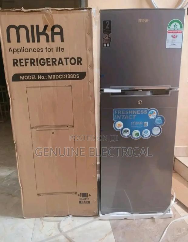 Mika 138l Fridge Double Door With a Cooling Pad