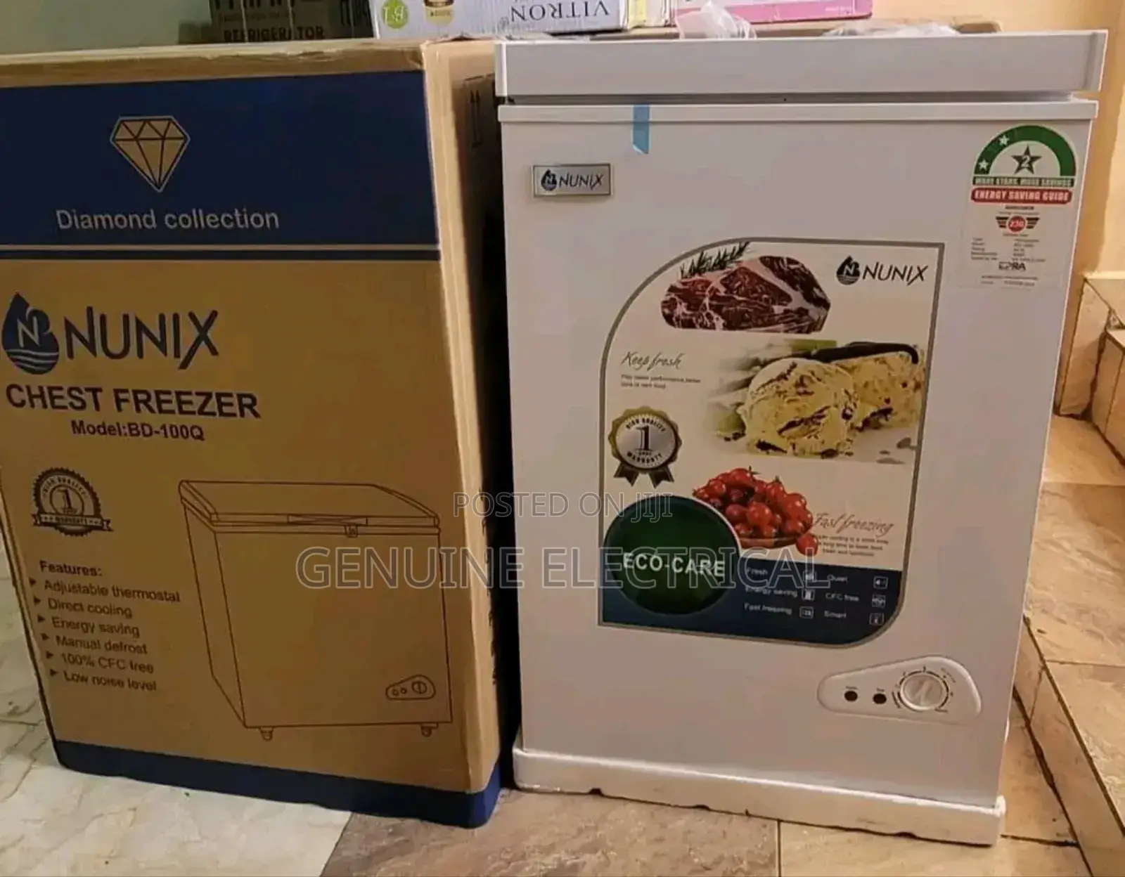 Chest Freezer, Nunix 100 Litres Deep Freezer