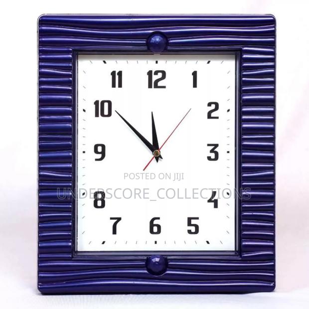 Simple Design Blue Wall Clock