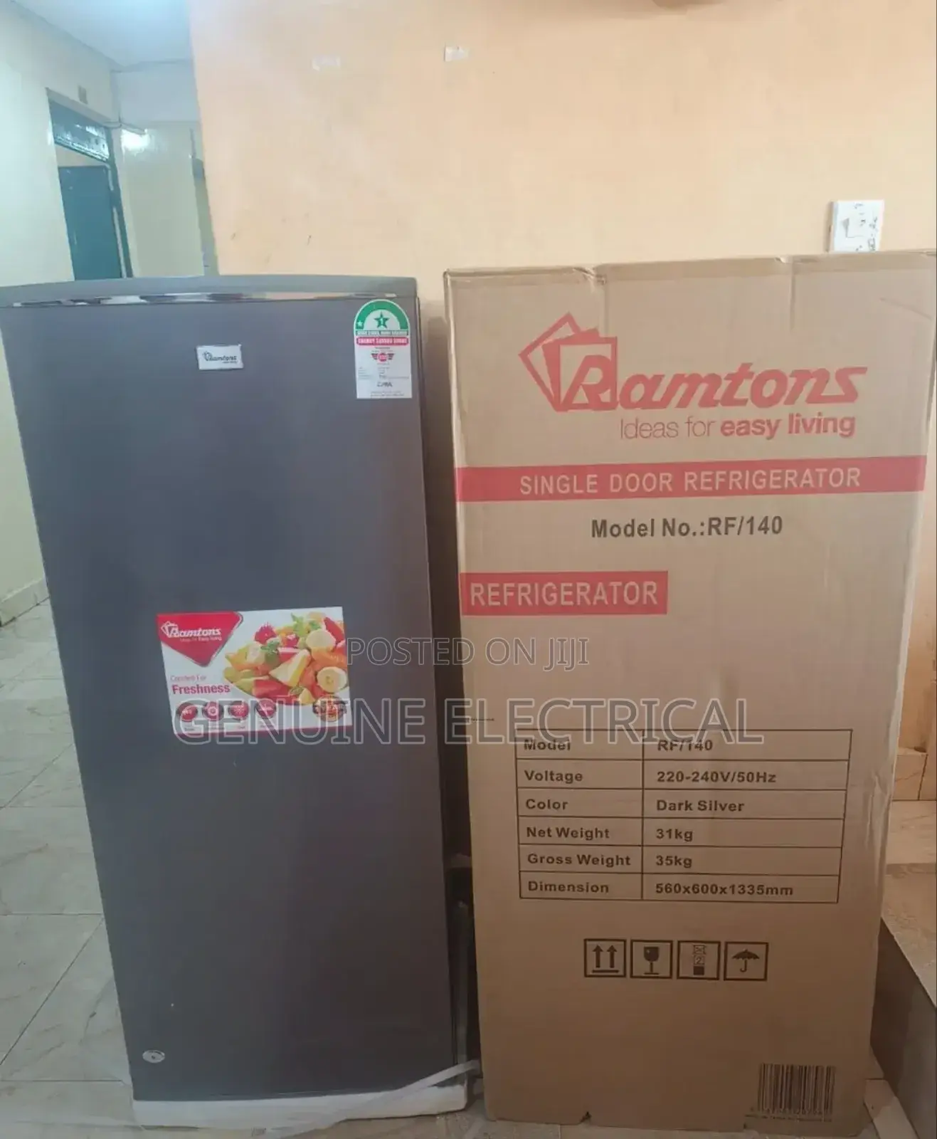 Ramtons Rf/140-Single Door 180lt
