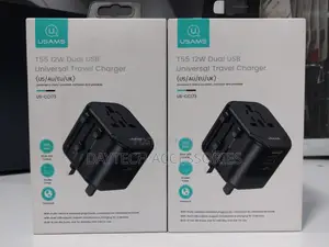 Universal Travel Adapter Usams T55 12w Dual Usb