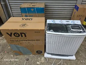 Von 8kg VWM-08ahk Black Washing Machine, (1yr Wrty)