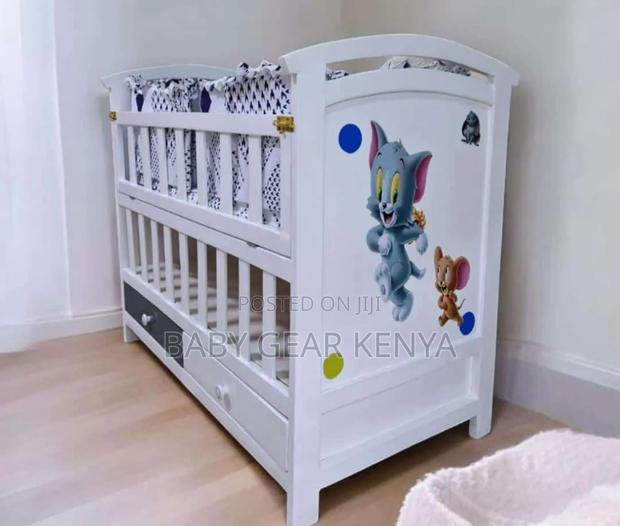 White Cot*Baby Cot - main view
