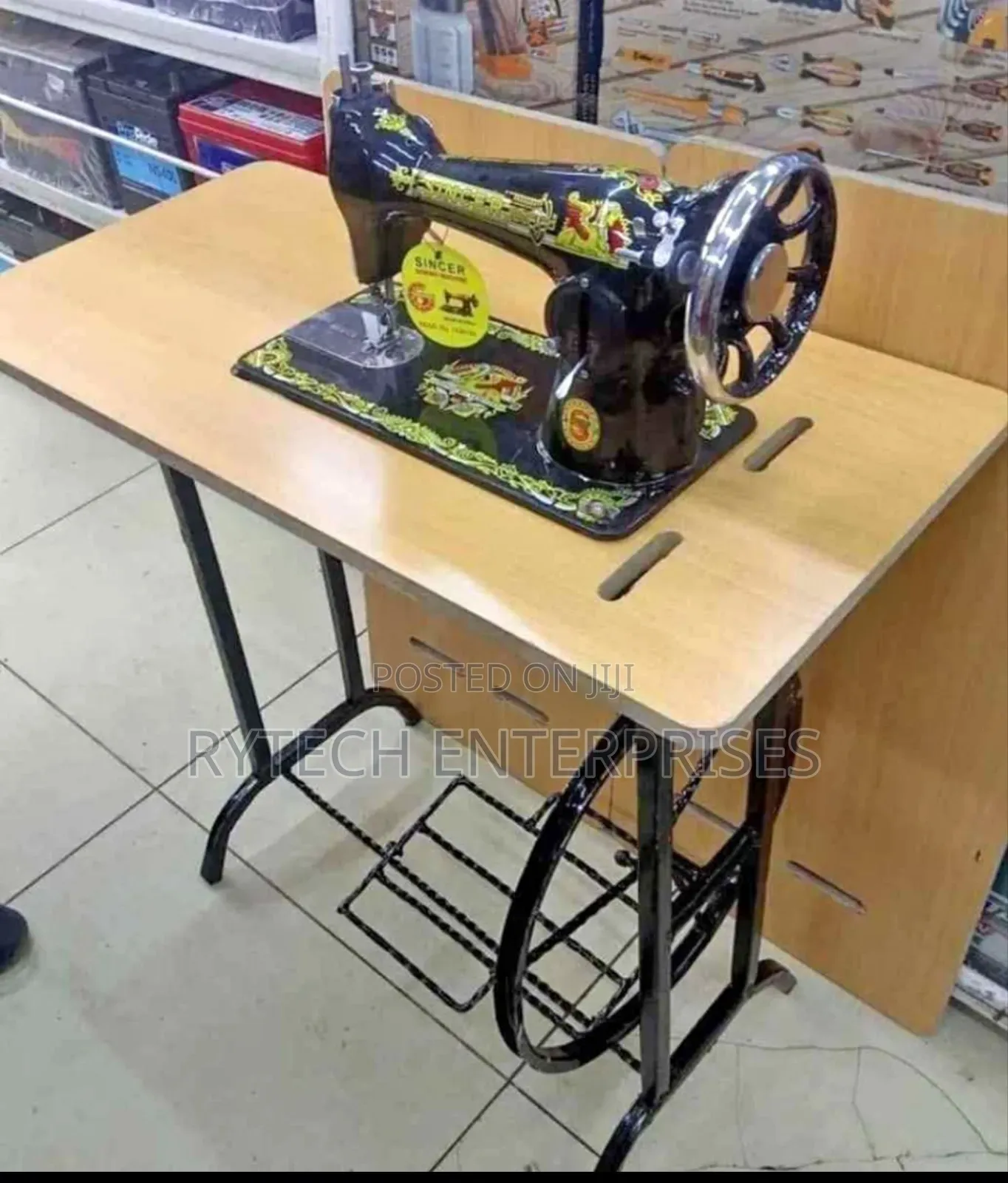 Butterfly Sewing Machine Head + Table