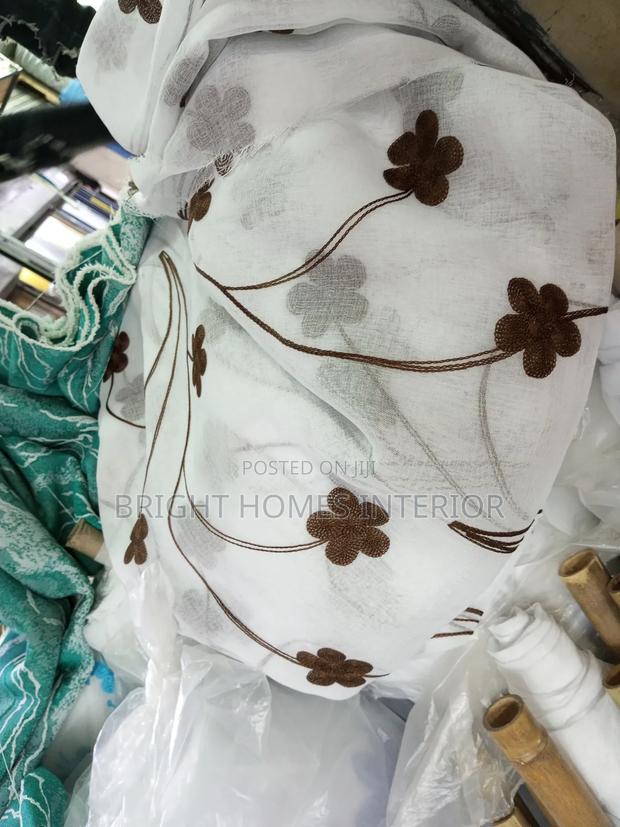 Brown Floral Sheers Available