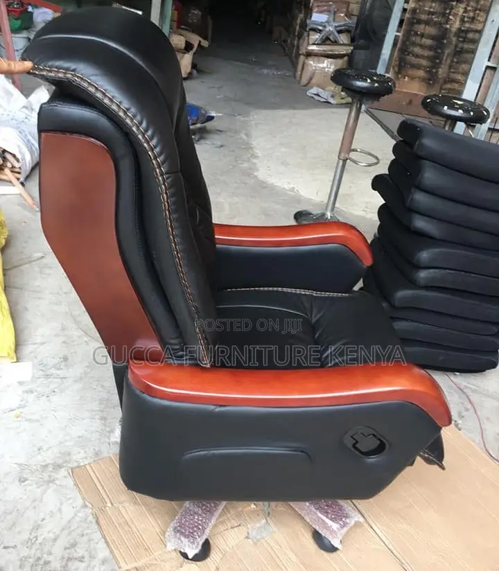 Office Chairs: Real Leather Directors Office Chair