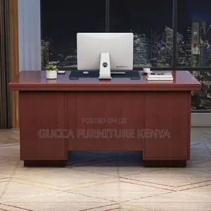 Office Tables:120cm Scarlet Executive Mahogany Desk