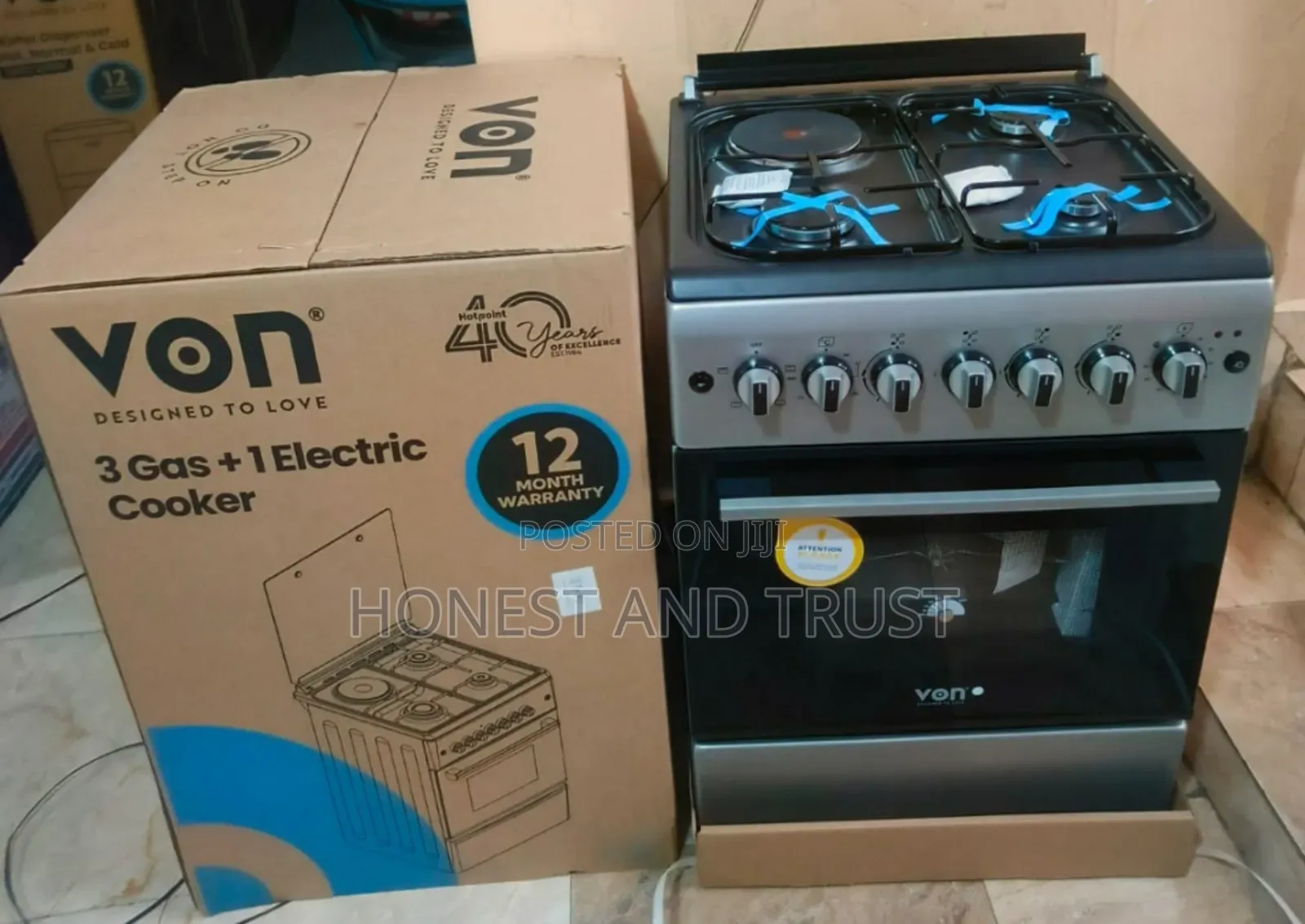 Von 58 by 58 3+1 Cooker