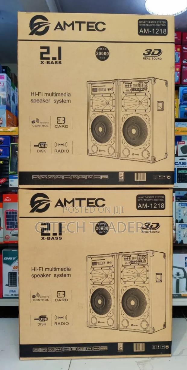 *Amtec 1218 Powered Speaker With Microphone