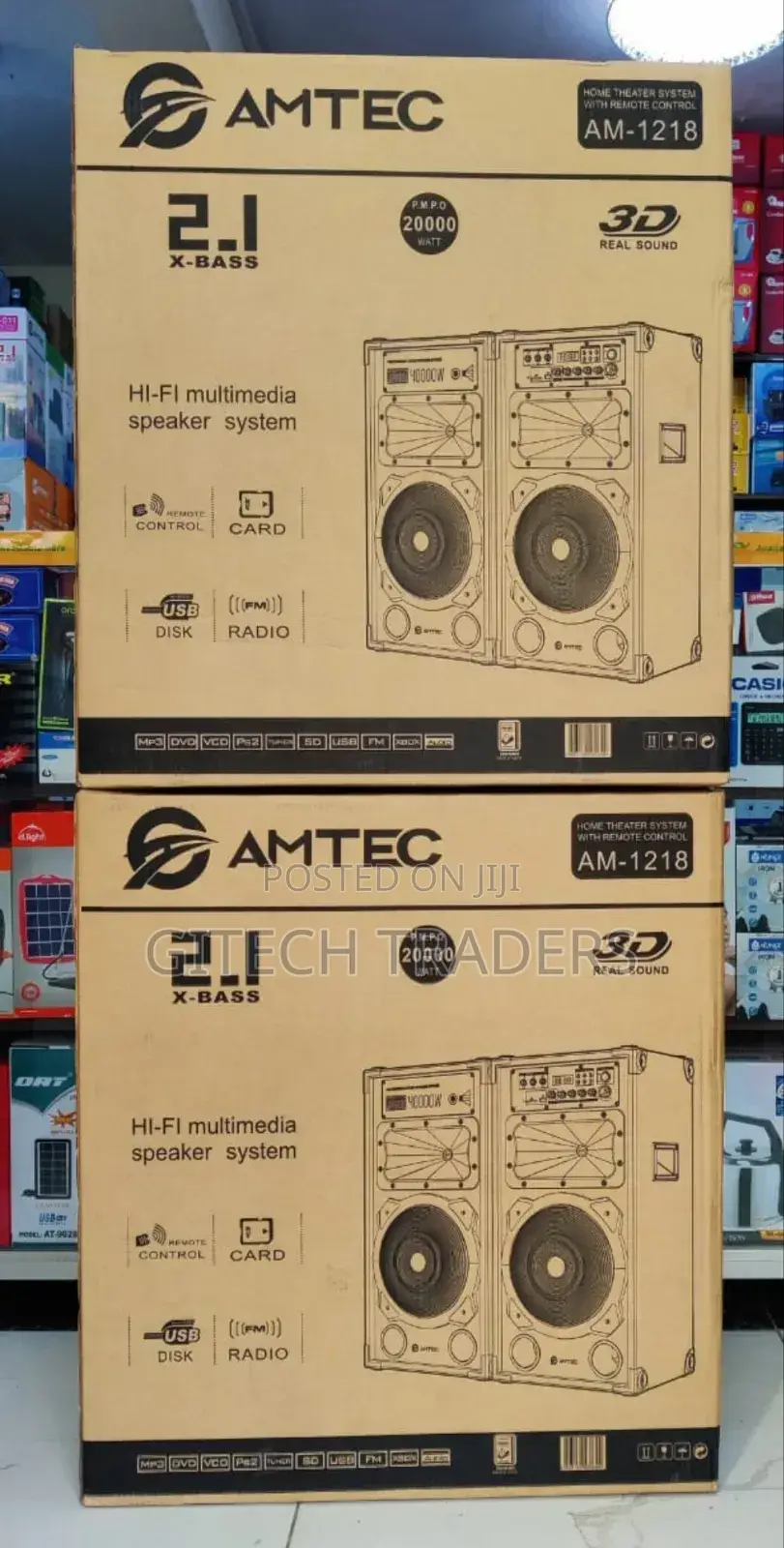 *Amtec 1218 Powered Speaker With Microphone