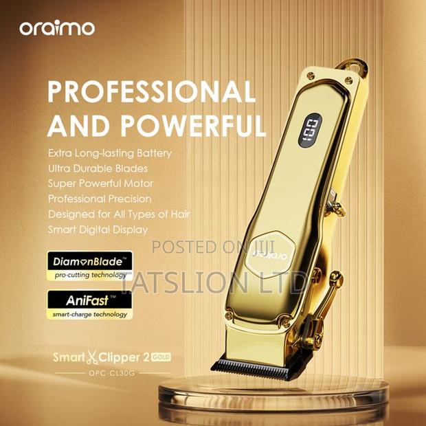 Oraimo Smart Clipper 2 Gold Professional Hair Clipper - thumbnail 2