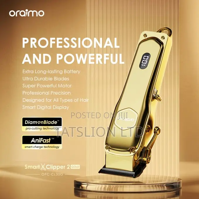 Oraimo Smart Clipper 2 Gold Professional Hair Clipper