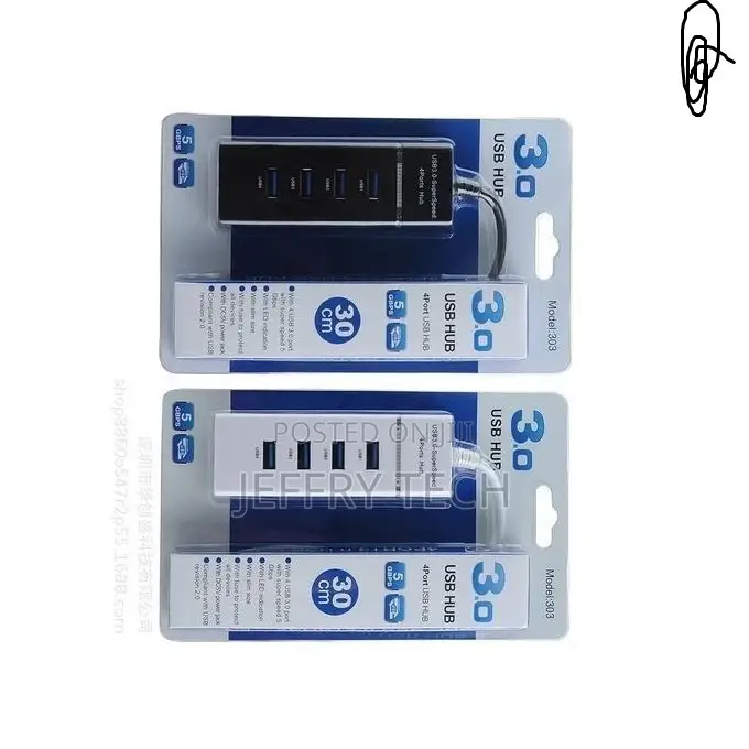 Usb Hub Usb 3.0 Hub 4 Port for Laptop/Pc
