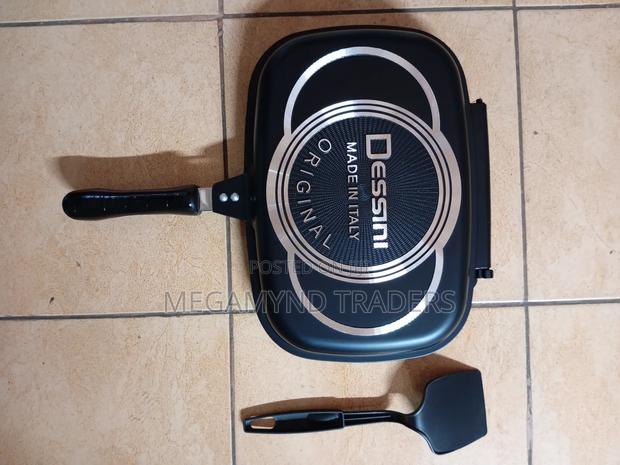 36cm Dessini Double Grill Pan/Die Casting Pan - thumbnail 3