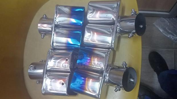 Double Pipe Exhaust Muffler Tip