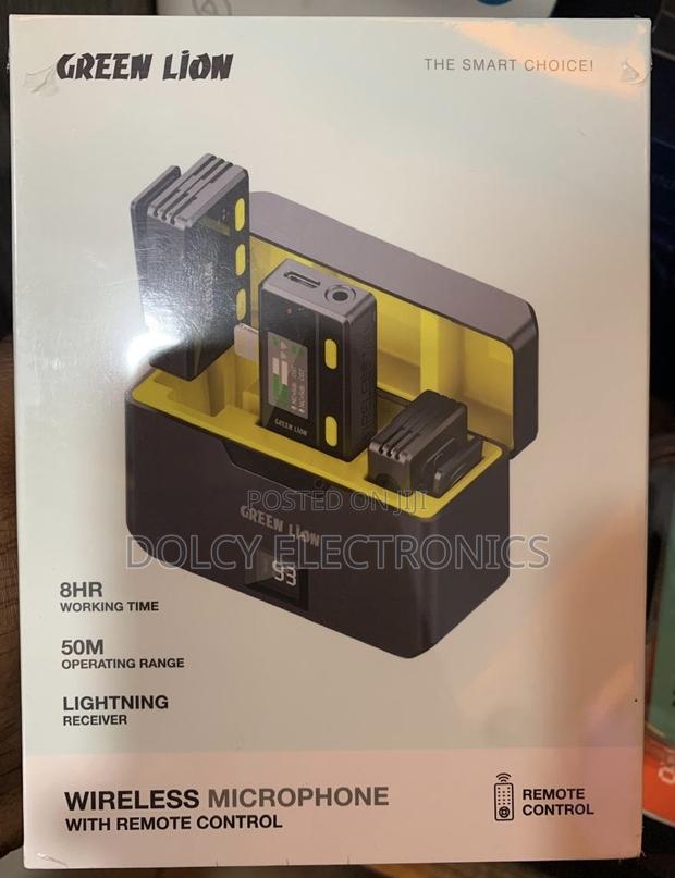 Green Lion 2 in 1 Wireless Microphone (Lightning Connector)