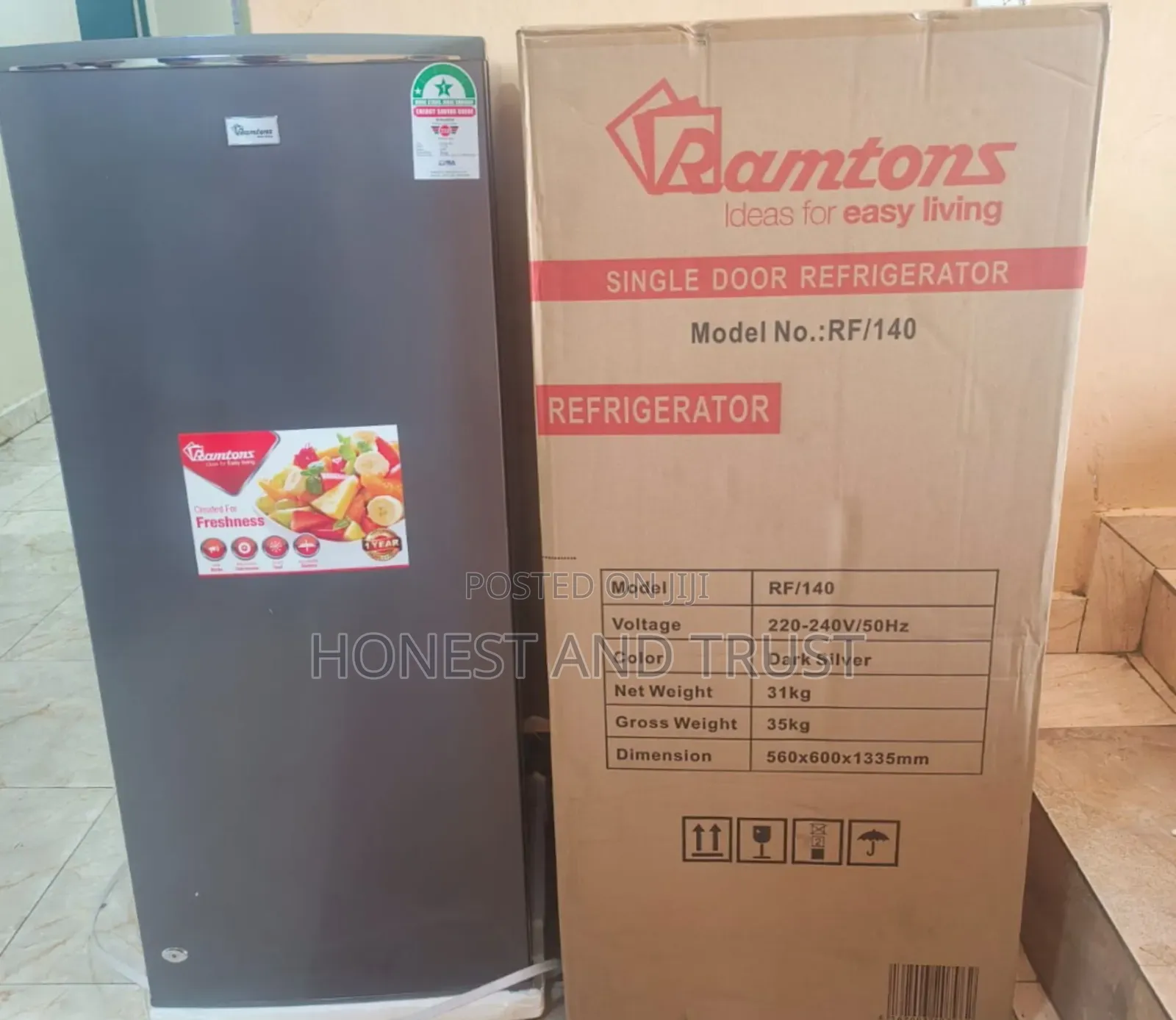 180 Litres Single Door Refrigerator Ramtons