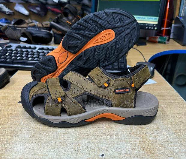 Original Quality Leather Assorted Men Cat Open Slides - thumbnail 3