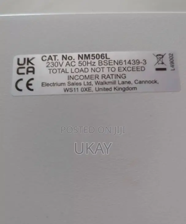 Wylex Nm506l 5 Way 100amp Main Switch.