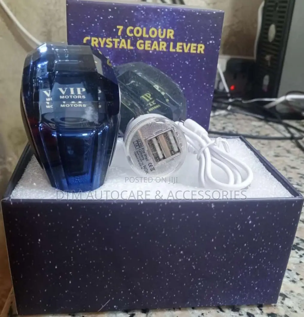 Crystal Gear Knob With Light