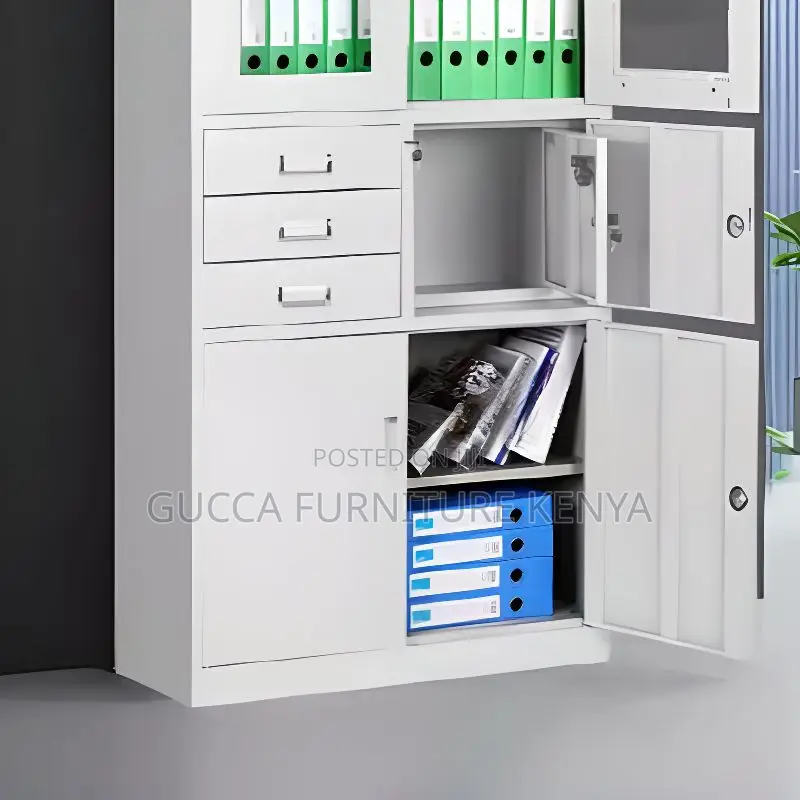 Cabinets: Assembled Steel Office Cabinet With 3 Drawers