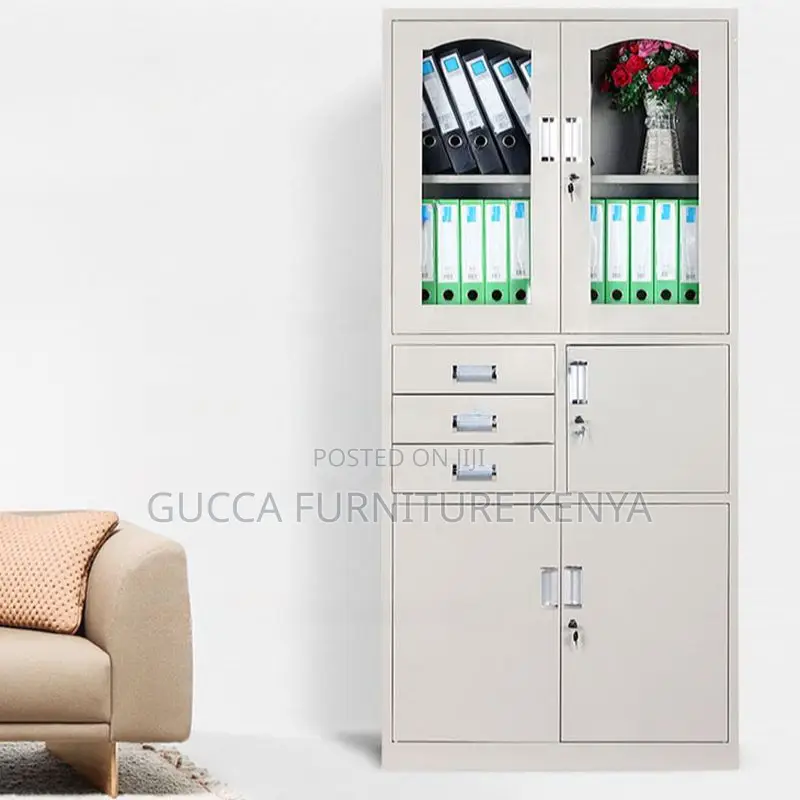 Cabinets: Assembled Steel Office Cabinet With 3 Drawers