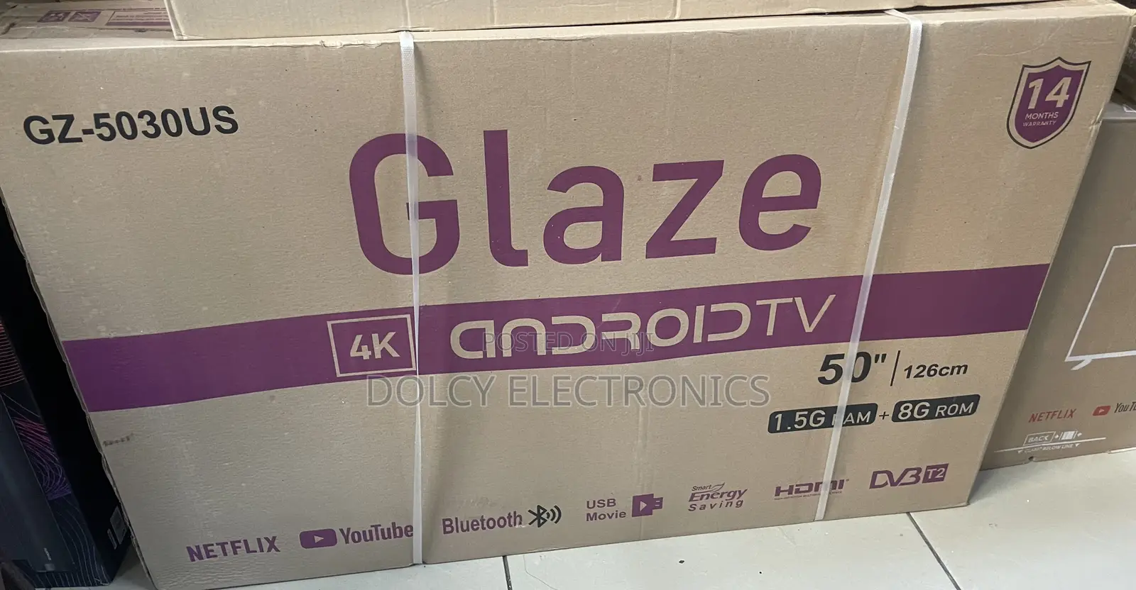 Glaze 50′′ Inch Smart Tv Android Uhd Frameless Bluetooth